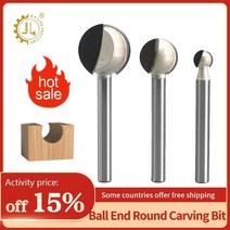 루터날 목공 라우터 비트 나무 조각 루트 대한 메트릭 볼 나이프, 12 6x22_02 2pc