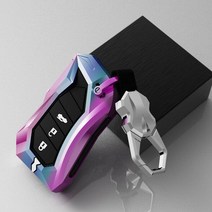 아연 합금 자동차 키 케이스 원격 고리 커버 보호기 키 체인 가방 렉서스 UX200 UX250h ES200 ES300h ES350 US200 US260h 2018 2019, 02 Pink B