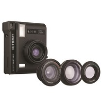 로모그래피 로모 인스턴트 카메라 오토맷   렛즈킷, 플라야쟈뎅 (블랙), 1세트