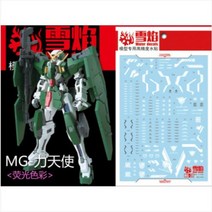 설염데칼 (MG28) MG 건담 듀나메스 UV 형광 습식 데칼