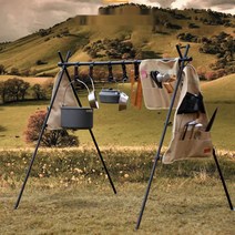 팩토리장 캠핑멀티캐비넷 3단 우드쉘프 캠핑 캐비넷 보조테이블 정리대 22JL04A17, 사각 칼붙이 가방