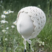슬로우모먼츠 사계절 데이지 보넷 - 아기보넷 코바늘 보넷 만들기 DIY 키트, 21데님