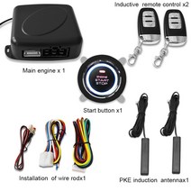 북미원격시동 자동차원격시동 신차검수 car pke one key start keyless entry system one key start car 점화, 없음