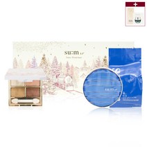 숨37도 워터풀 CC 씨씨 쿠션 퍼펙트 피니쉬 홀리데이 기획세트 01호 [본품+리필+아이팔레트] (+1ml 샘플 증정), 1세트 (홀리), 1호