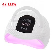 UV램프 젤네일램프 젤램프 전문가용젤네일램프 83W UV LED 네일 램프 42 Pcs 치료 젤 건조기 매니큐어 10/3, 08 BM-8 White_01 미국