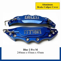 브레이크 패드 2Pcs S/M/L 금속 알루미늄 자동차 디스크 브레이크 캘리퍼 커버 스티커 혼다 어코드 스피리, 07 2Pcs M size Blue
