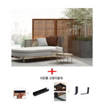 가림막 울타리 방무목 탄화목 테라스 베란다 담장 펜스 사생활보호, 탄화목마른모 60*180