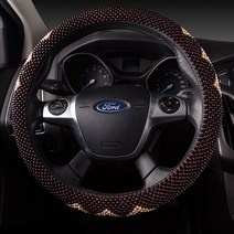 자동차 핸들 커버 여름구슬 핸들 커버 4계절 자동차 핸들 커버 4계절 불구슬 자동차 핸들 커버, 나무 핸들 F 모델
