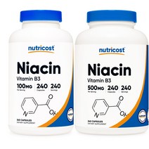 뉴트리코스트 비타민B3 나이아신 니이아신 아마이드 240캡슐 8개월분 [품 질 보 증], 500mg 240캡슐