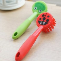 [KT알파쇼핑]귀여운 캐릭터 디자인 다용도 브러쉬 주방식기 세척솔, 선택:개구리_색상_상세페이지참조, 선택:개구리