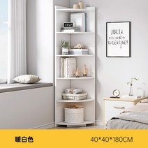 코너 모서리 진열장 수납장 드레스룸 옷방 침실 안방 거실 서재 우드 나무, 조립, 화이트