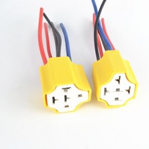 차량용 릴레이 자동차 소켓 세라믹 자동차 릴레이 홀더 4 핀 5 소켓 2.5mm 2 케이블 커넥터 플러그, 02 socket 5p 2.5mm2