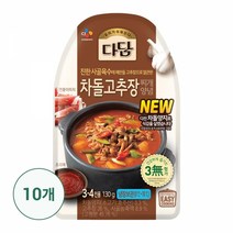 다담차돌고추장찌개양념130Gx10개, 130g, 10개