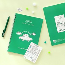 토스티 스프링 노트 (2분할 4분할 라인 모눈) [LucentKorea]