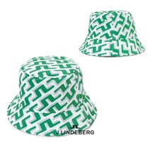 제이린드버그 남녀공용 그린 MONOGRAM PARKER 버킷햇