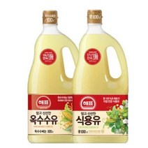 올따옴식용유세트 해표 옥수수유1.8L 1입 식용유1.8L 1입, 3.6L, 2세트