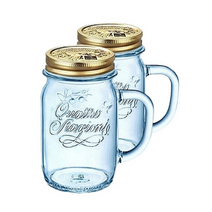 보르미올리 콰드로 드링크자 세트 450ml, 블루, 2개입