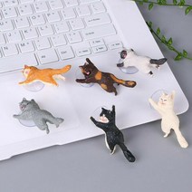 고양이 스탠드 휴대폰 거치대, 화이트, 1개