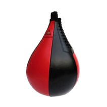 체육관 MMA 권투 스포츠 펀치 백을 위한 PU 가죽 권투 속도 공/거는 속도 공, 블랙 레드