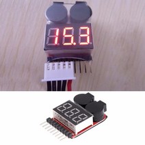 1-8S Lipo/li 이온/Fe RC 보트 배터리 2 In 1 테스터 LED 저전압 부저 경보