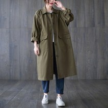 여성 빅사이즈 톰보이 트렌치코트284+UPPERCUT 양말