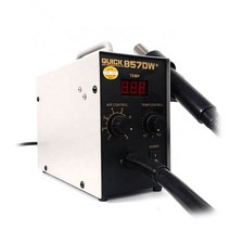 QUICK 857DW Rework Station 580W Hot Air Gun Soldering with Heater SMD Phone Motherboard Repair, 한개옵션0