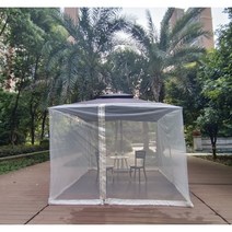 캐노피천막 옥상그늘막 야외 행사 카페 농업용 썬쉐이드 천막 모기장 메쉬 커버 정원 우산, 우산 그물 300x300x230 베이지