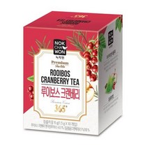 녹차원 간편한 [녹차원] 루이보스크랜베리 10티백 x 4개 명절 부모님 지인 선물 회사 탕비실 손님접대, 25set