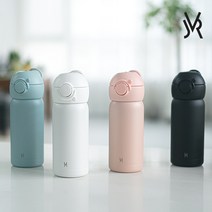 JVR 모노아이 원터치 스텐텀블러 350ml 스파우트 보온보냉 텀블러 스텐보온병 어린이 유아 텀블러 물병 물통 어린이집물병, 블랙