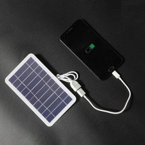 태양광패널 5v 고전력 usb 야외 방수 하이킹 캠핑 휴대용 셀 전원 은행 배터리 열