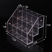 연금복권진열대 보관 볼펜 수납 슈퍼 문구점 스탠드, 12개의 그리드로 구성된 3개의 레이어