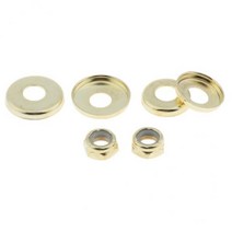 JC 너트가 있는 6x 4pcs 롱보드 스케이트보드 부싱 와셔 컵, 설명, 골드