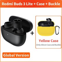 가성비 좋은 Xiaomi Redmi Buds 3 Lite 이어폰 TWS Bluetooth 5.2 헤드셋 IP54 18 시간 배터리 수명 Mi Tur, 11 Add Yellow Case