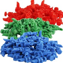 50 pcs 마이크로 정원 잔디 물 스프레이 미스트 노즐 스프링클러 관개 90 ° 180 ° 360 ° 각도 단순 굴절 스프링클러 노즐, 혼합