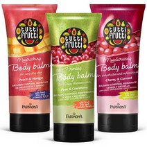 [1+1] 파모나 투티푸르티 바디크림 200ml (체리_망고_페어), 01B_페어&크랜베리 바디밤 200ml, 02A_피치&망고 바디밤 200ml