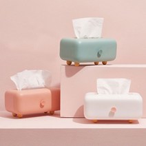 파스텔톤 티슈 박스 케이스 휴지 라탄 티비 미니 각티슈 이케아 냅킨 곽 다이소 코스트코 센스있는집들이, 민트 초코