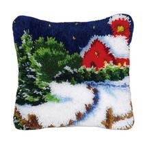 DIY 크로 셰 뜨개질 원사 키트 바느질 래치 후크 키트 미완성 크로 셰 뜨개질 깔개 원사