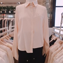 동아수성점 2층 엔비플러스 멜팅 언발란스 베이지 셔츠형 블라우스