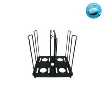 SOCEAN 휴대용 컵 뚜껑 정리대 다용도 수직 거치대 4구 커피 컵 종이 컵 페트 컵 뚜껑 일회용 물컵 테이크아웃컵 디스펜서 컵 홀더 컵꽂이 컵 수납 진열대 보관함 사무실 탕비실 카페 식당 용품