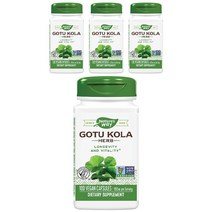 네이쳐스웨이 고투 쿨라 허브 950mg 베지테리안 캡슐, 100개입, 4개
