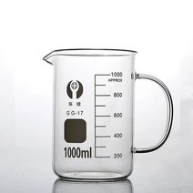 손잡이가 달린 높은 붕규산염 유리 비커 실험실 장비 체중계 메스 컵, 07 400mL
