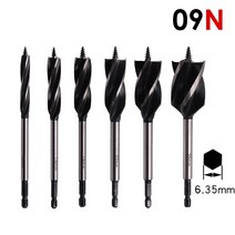 09N 전문가용 목공 오거드릴비트 오거비트 목공기리 목기리 나무 홀쏘 목공홀타공 목공홀쏘비트, 16mm, 16mm