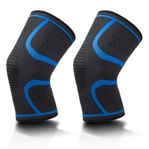 소마 [ 프리미엄 무릎 보호대 1+ 1 국내 생산 항균 마스크 사은품 증정 ] 압박 밴드 헬스 아대 자전거 군인 로카 남녀공용 남성, 블루