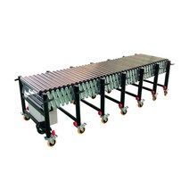 동력 롤러 컨베이어 벨트 선별 물류 택배 하역 운반, 600mm 리브 벨트(높이선택가능)
