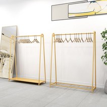 골드 드레스룸 철제행거 금색 옷가게 진열대, 180 x 180 골드
