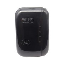네트워크 무선 와이파이 리피터 300Mbps 신호 증폭기 부스터 장거리 익스텐더 라우터 액세스 포인트, 02 Black_01 EU 플러그