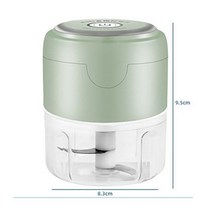 휴대용 미니 고기 분쇄기 마늘 야채 칠리 USB 프레스 식품 주방 도구, Green100ml
