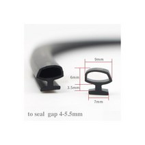 알루미늄 도어 윈도우 고무 씰링 스트립 슬라이딩 스크린 새시 씰 개스킷 드래프트 스토퍼 블랙, 10m, like the pic_12