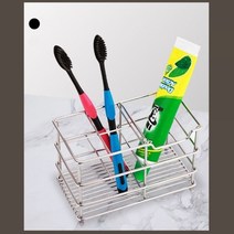 기타 욕실 스텐 칫솔 치약 꽂이 4구 걸이 거치대 보관, 4구 블랙