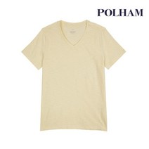 폴햄 여성용 슬럽 브이넥 솔리드 반팔 티셔츠 PHA2TR2840
